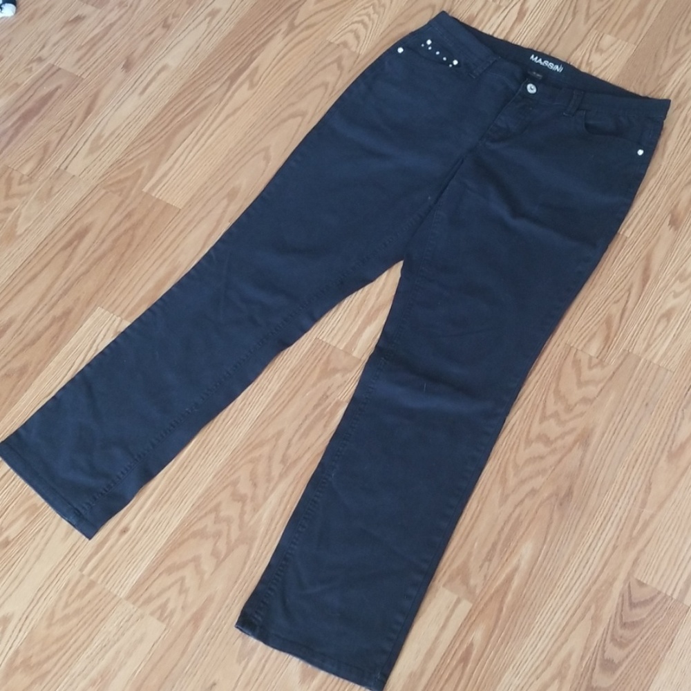 Massini Black Jeans Pants
